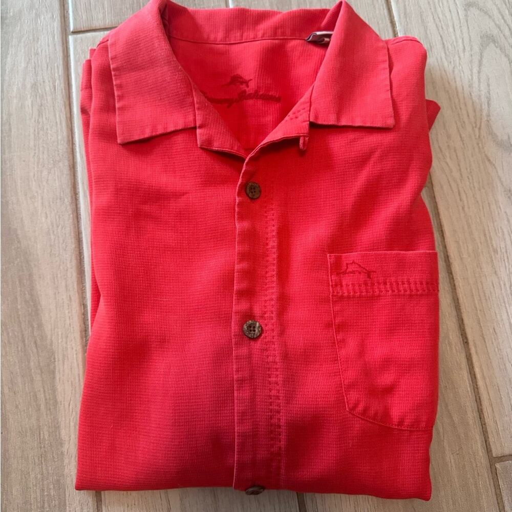 Tommy bahama button up shirt short sleeve size L island‎ zone - Picture 13 of 14